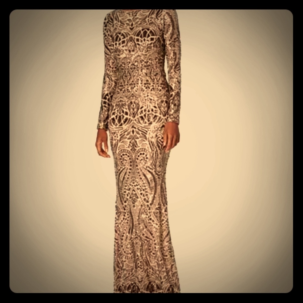 Sequin gown worn once